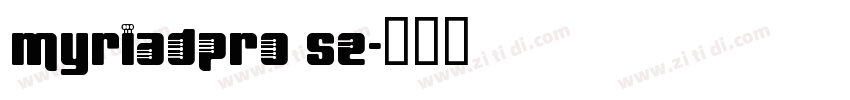 myriadpro se字体转换